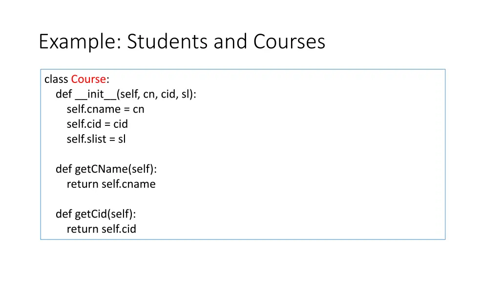 example students and courses 3