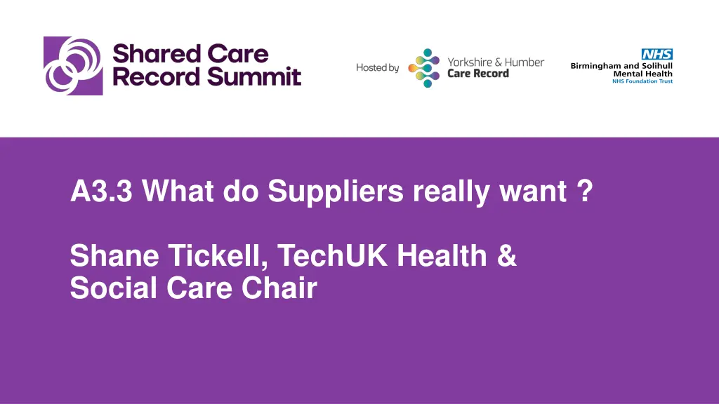 a3 3 what do suppliers really want