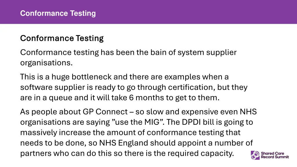 conformance testing