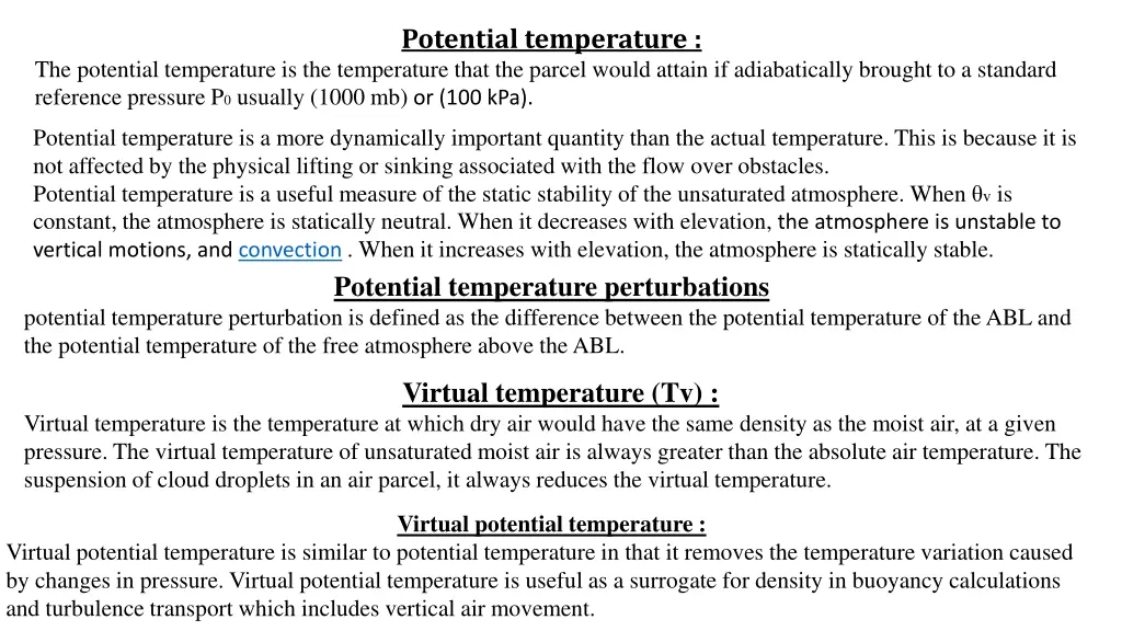 potential temperature