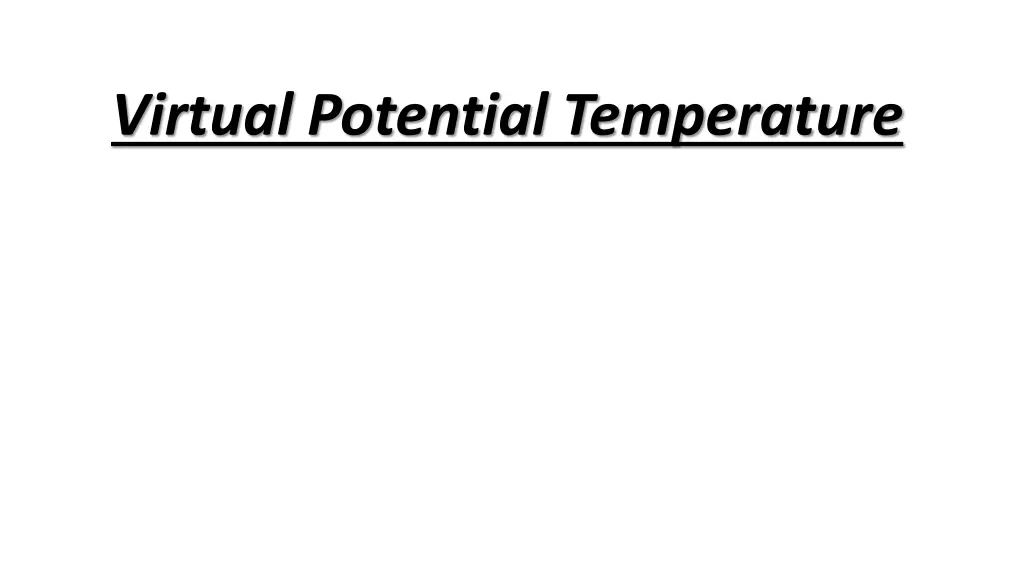 virtual potential temperature