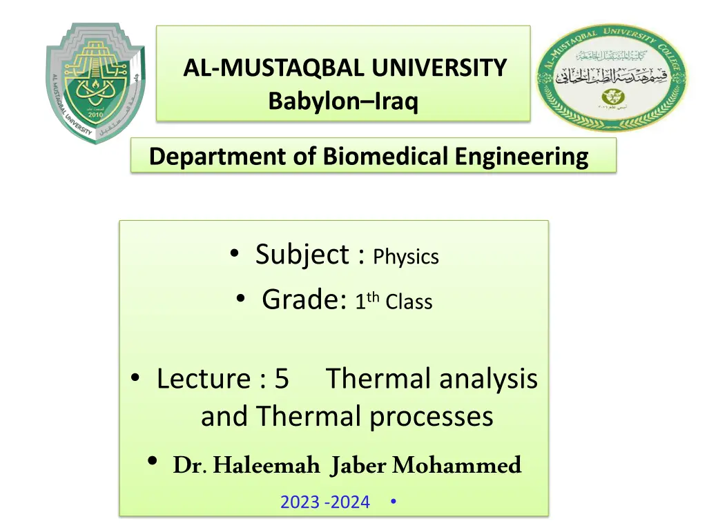 al mustaqbal university babylon iraq