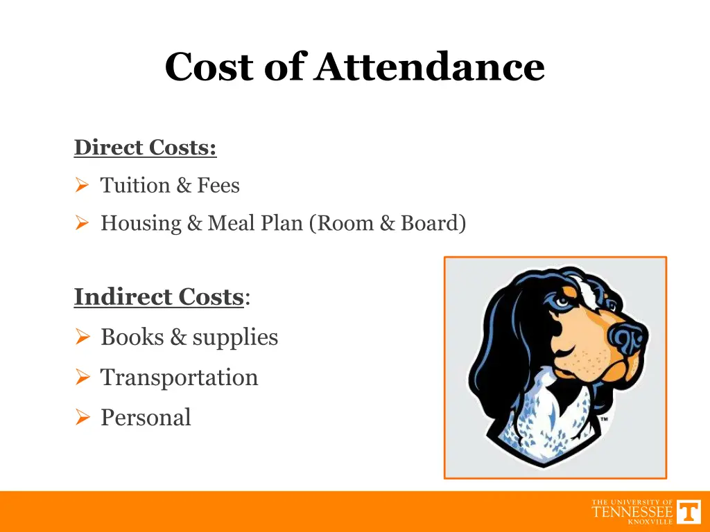 cost of attendance