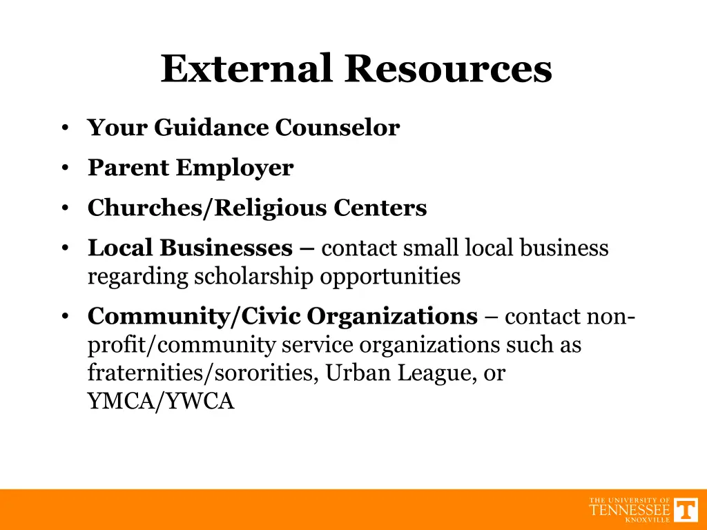 external resources