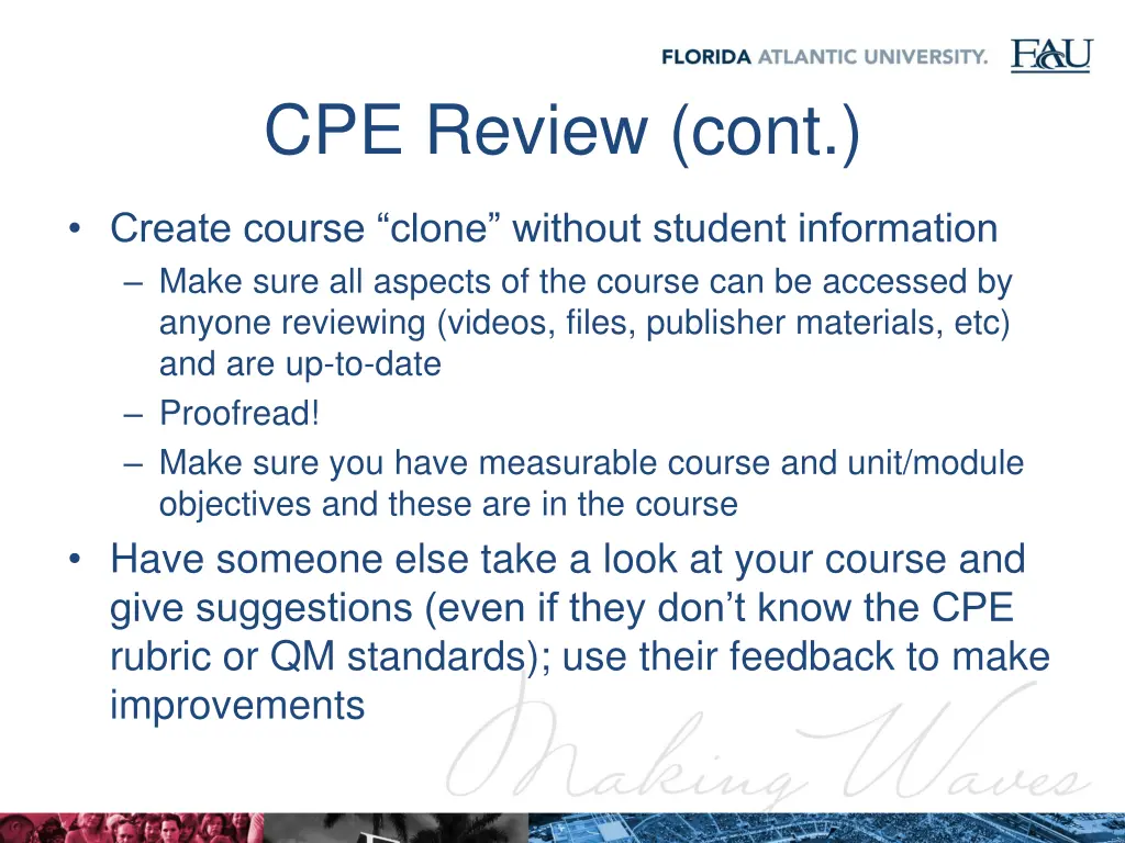cpe review cont