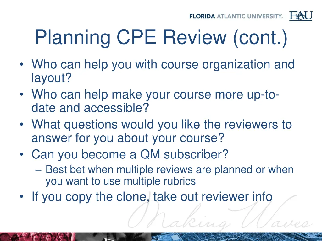 planning cpe review cont