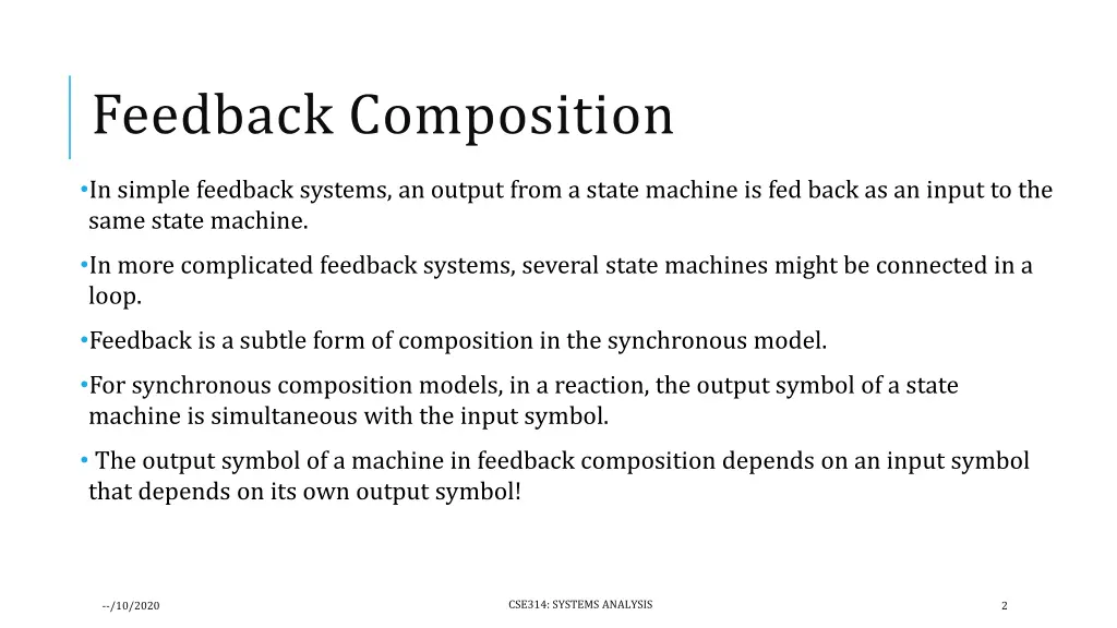 feedback composition
