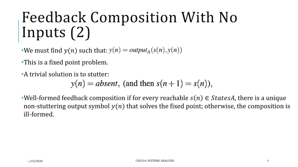 feedback composition with no inputs 2
