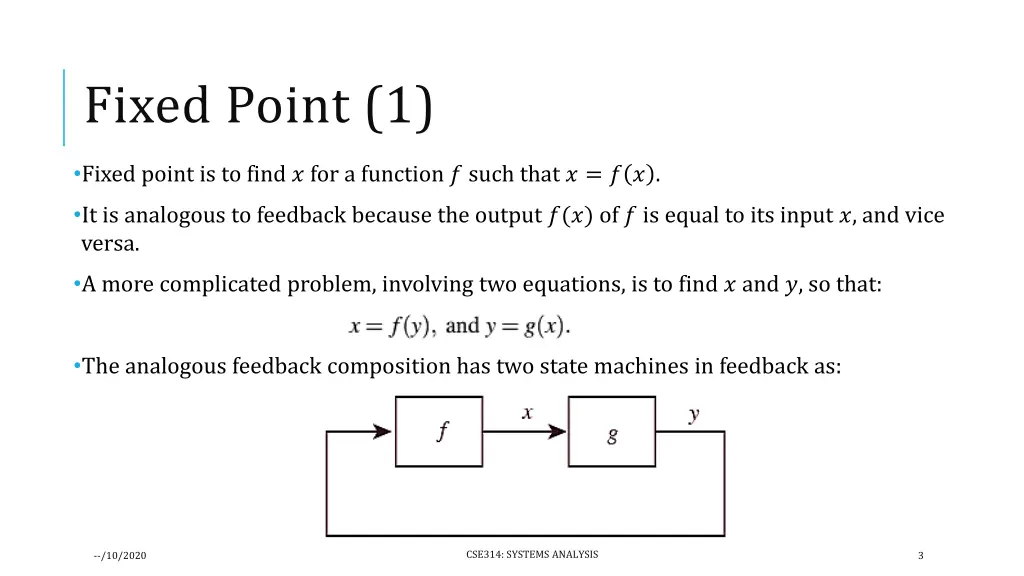 fixed point 1