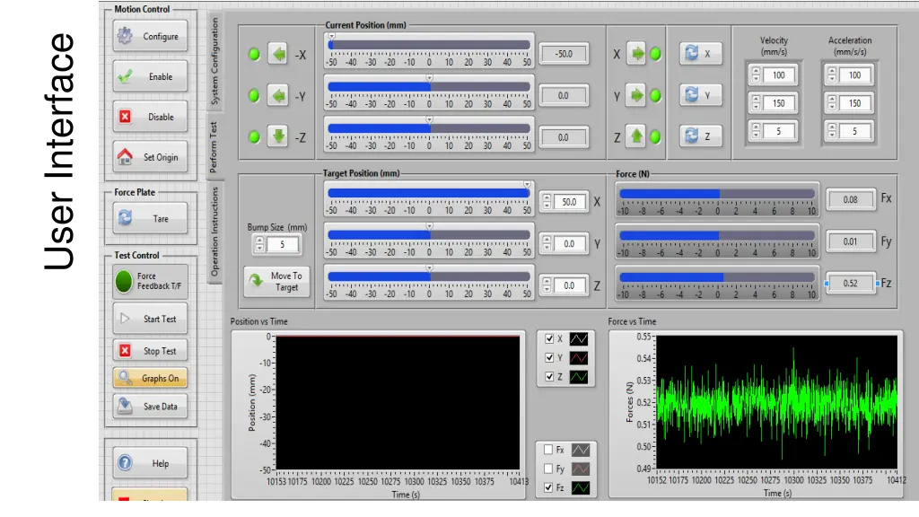 user interface