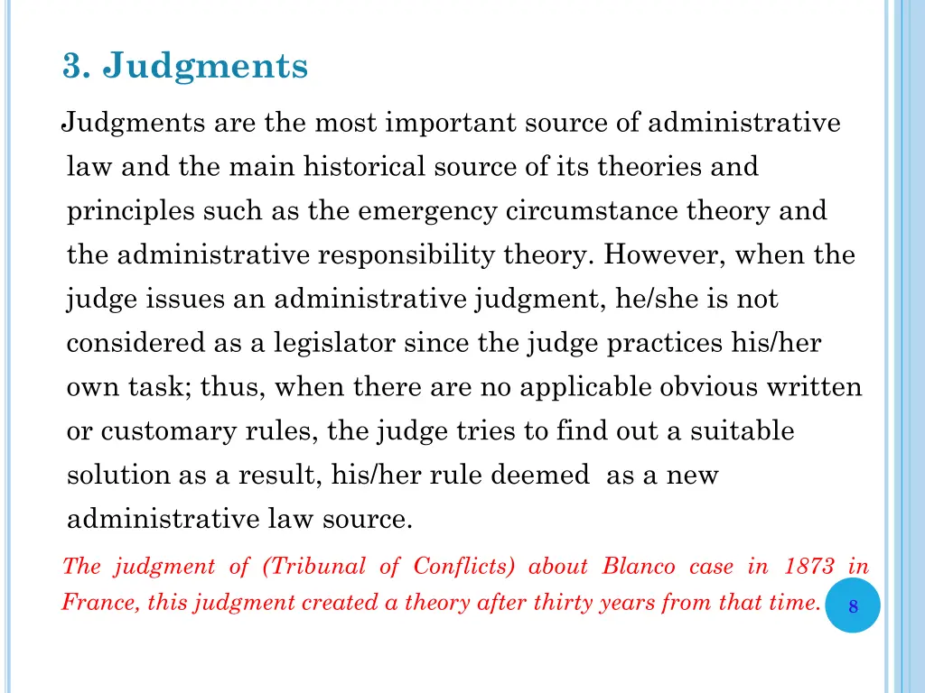 3 judgments