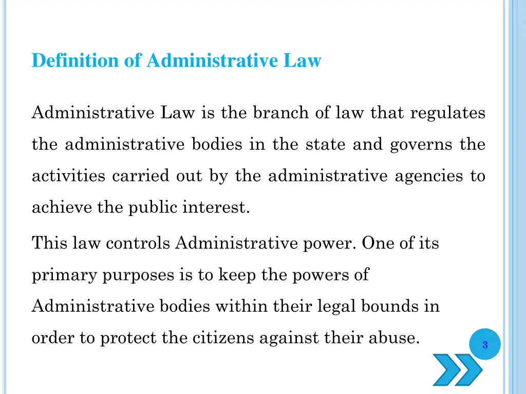 definition of administrative law