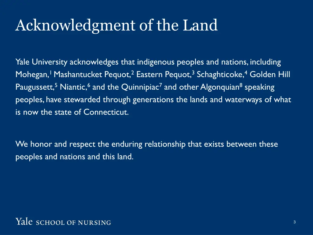 acknowledgment of the land