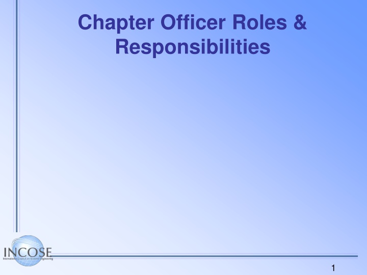 chapter officer roles responsibilities