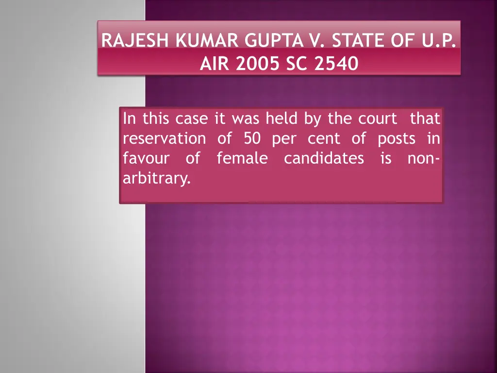rajesh kumar gupta v state of u p air 2005 sc 2540