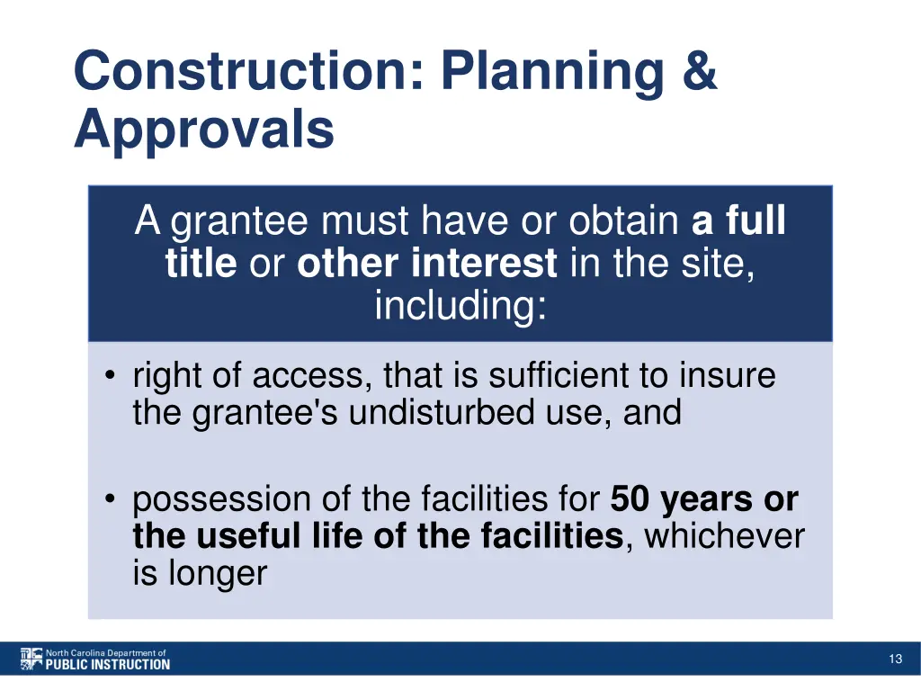 construction planning approvals