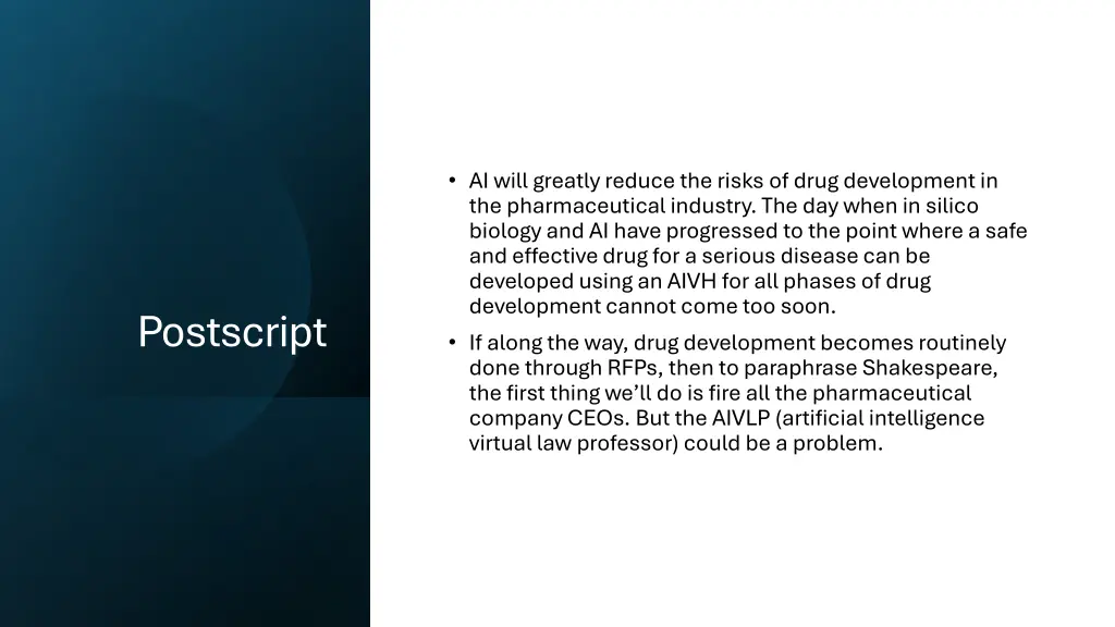ai will greatly reduce the risks of drug