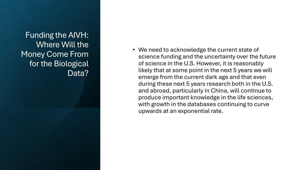 funding the aivh where will the money come from