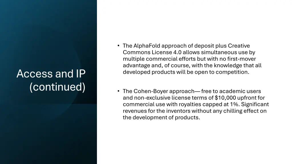 the alphafold approach of deposit plus creative