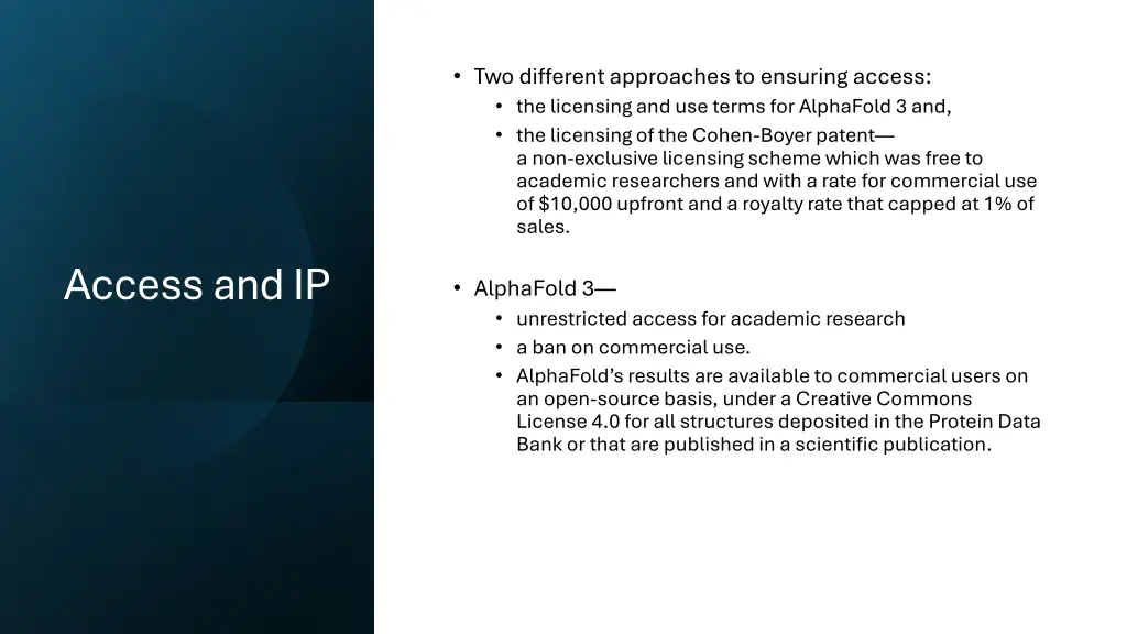 two different approaches to ensuring access