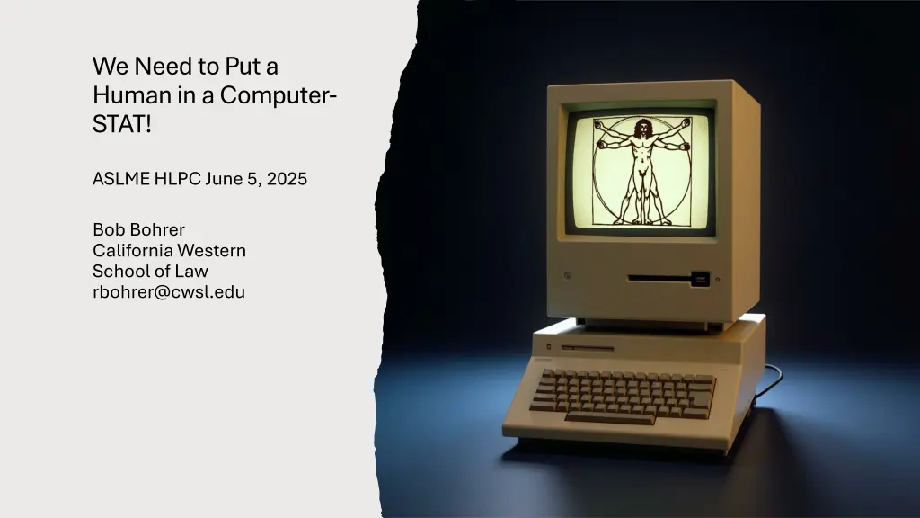 we need to put a human in a computer stat