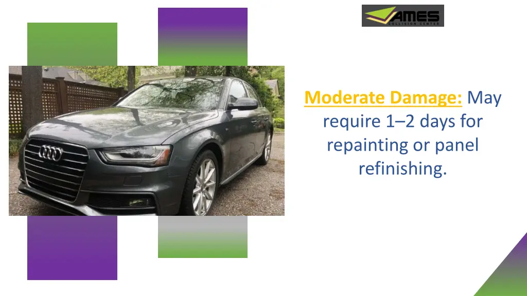moderate damage may require 1 2 days
