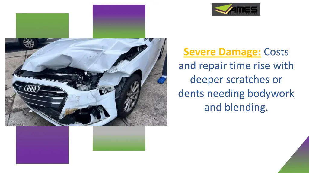 severe damage costs and repair time rise with