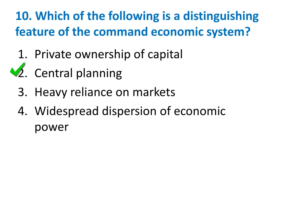 10 which of the following is a distinguishing 1