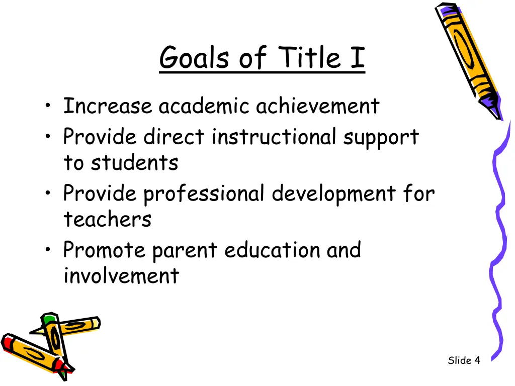 goals of title i