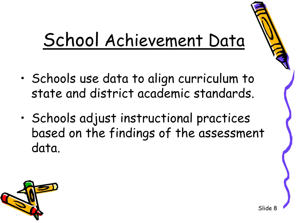 school achievement data