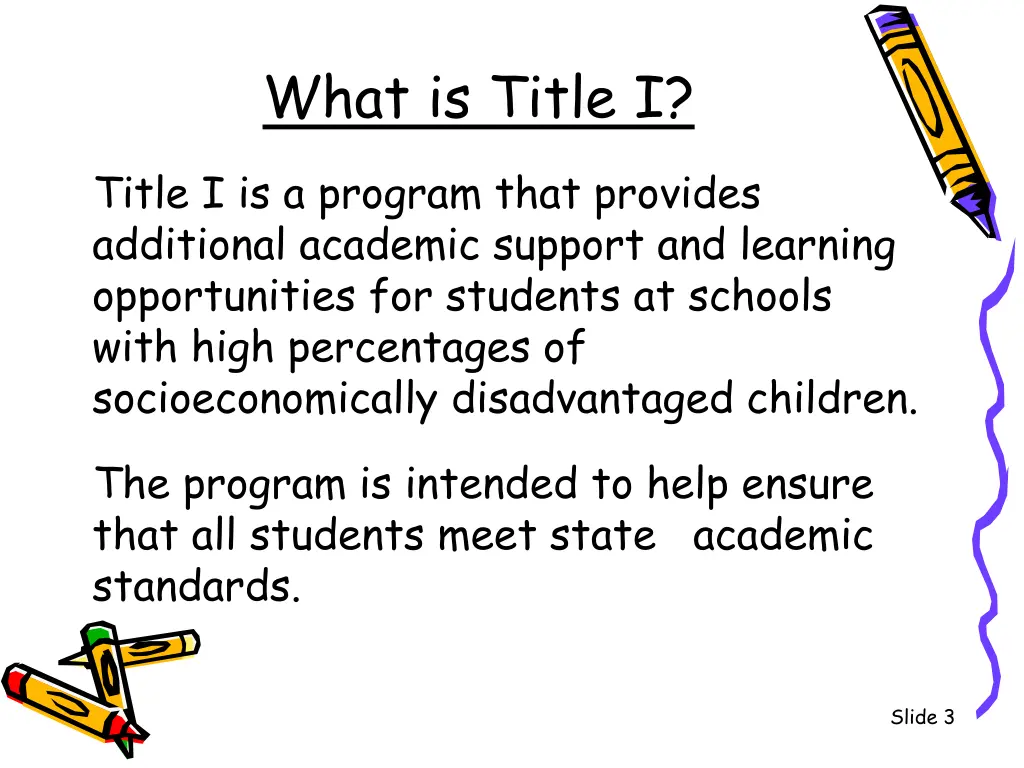 what is title i