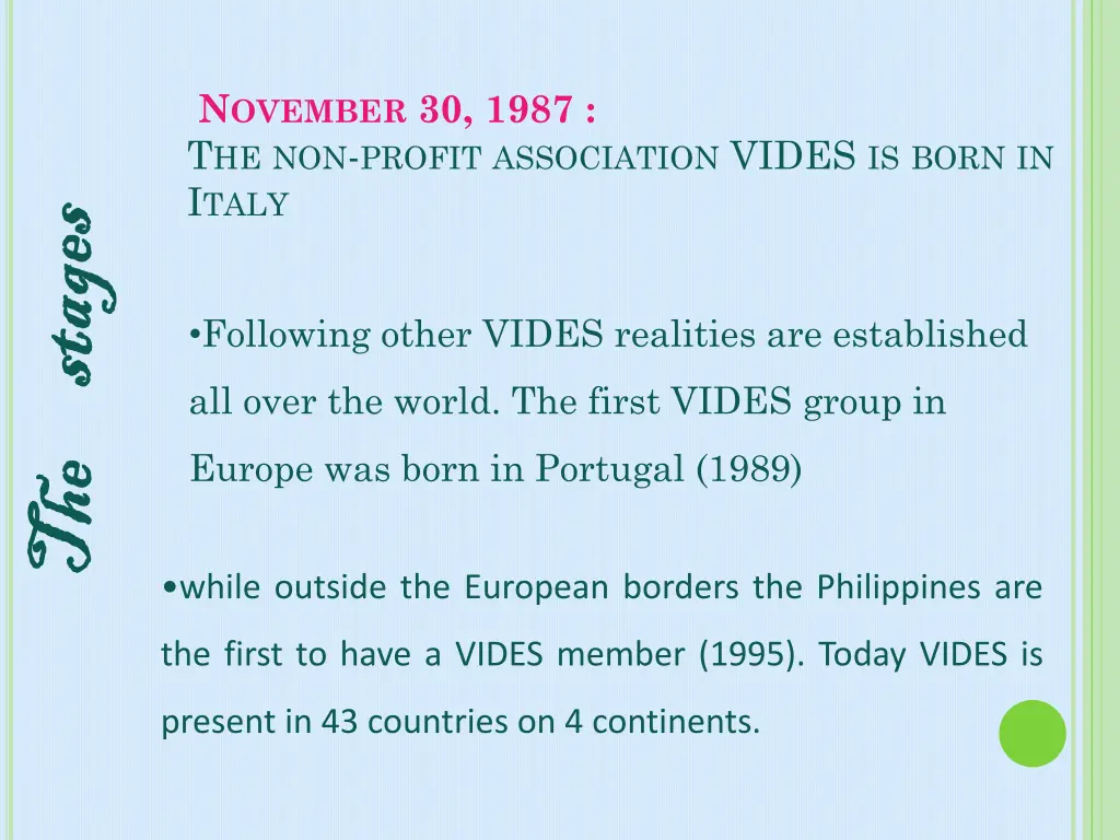 n ovember 30 1987 t he non profit association