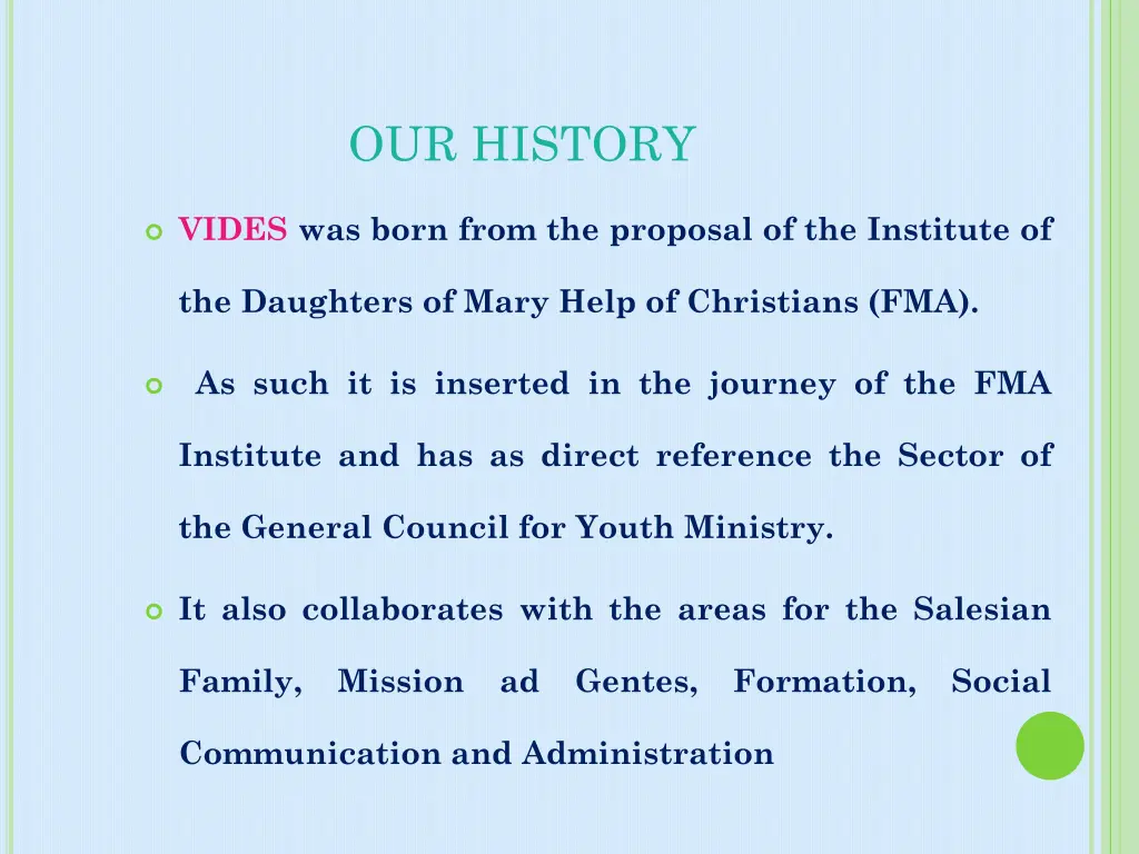 our history