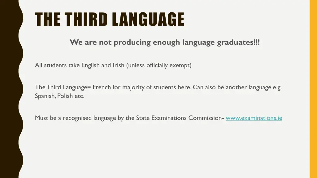 the third language