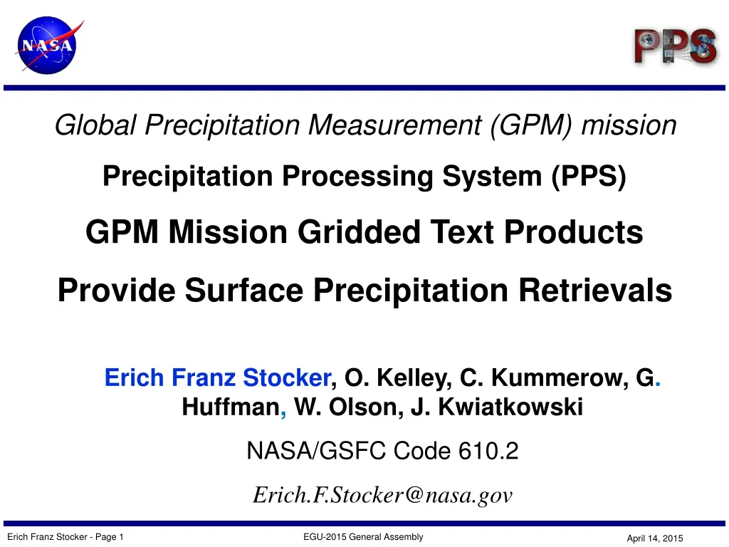 global precipitation measurement gpm mission
