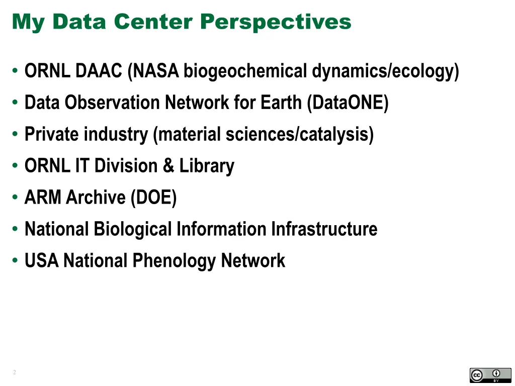my data center perspectives