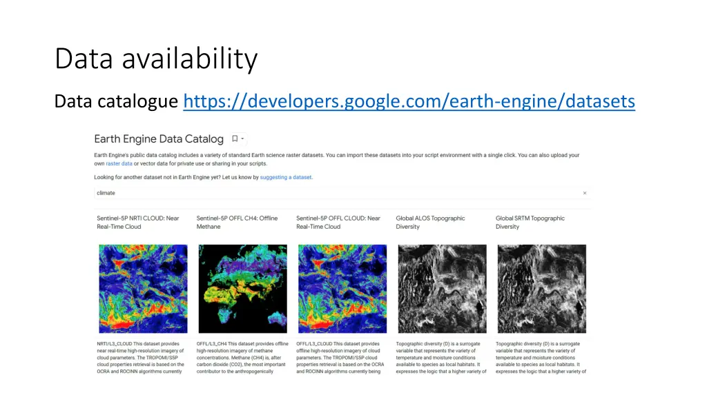 data availability