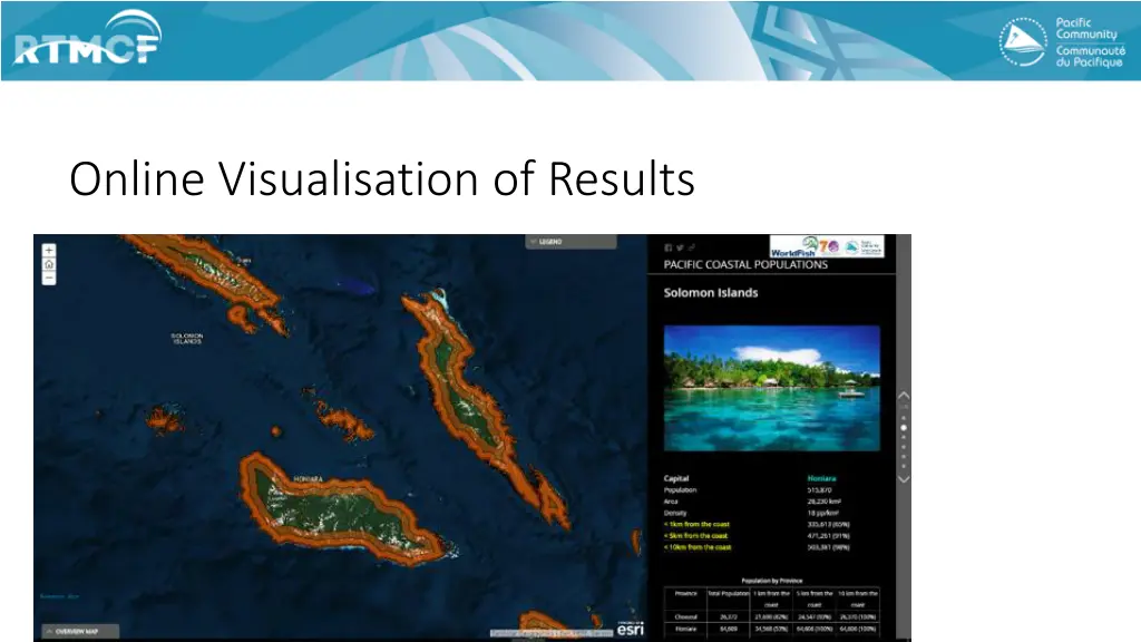online visualisation of results 2