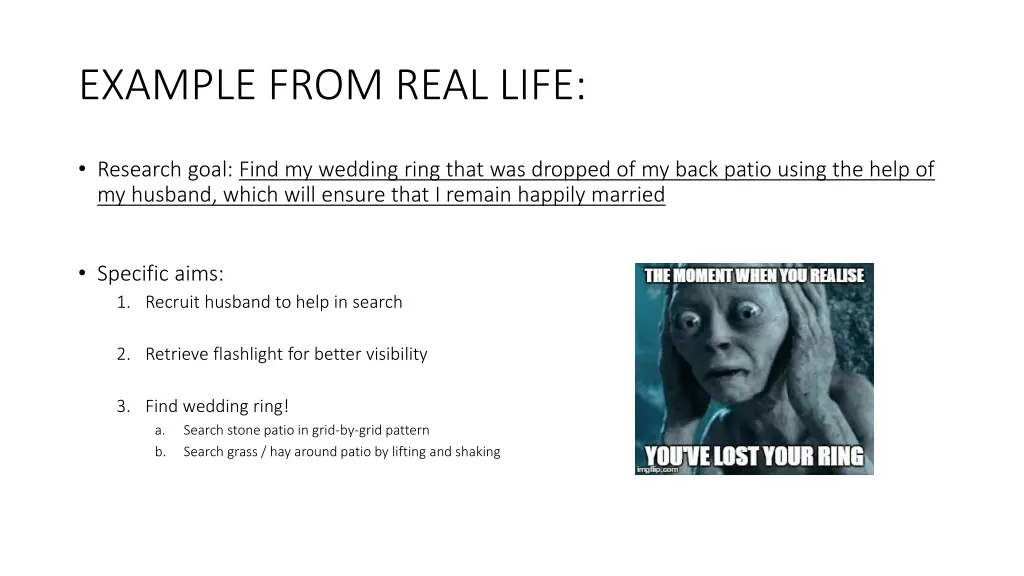 example from real life