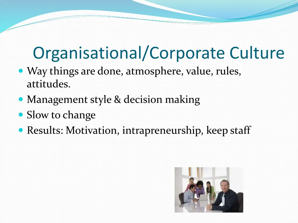 organisational corporate culture way things