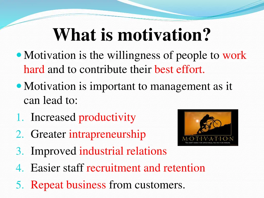 what is motivation motivation is the willingness