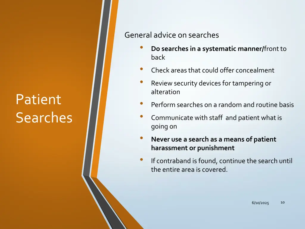 general advice on searches do searches