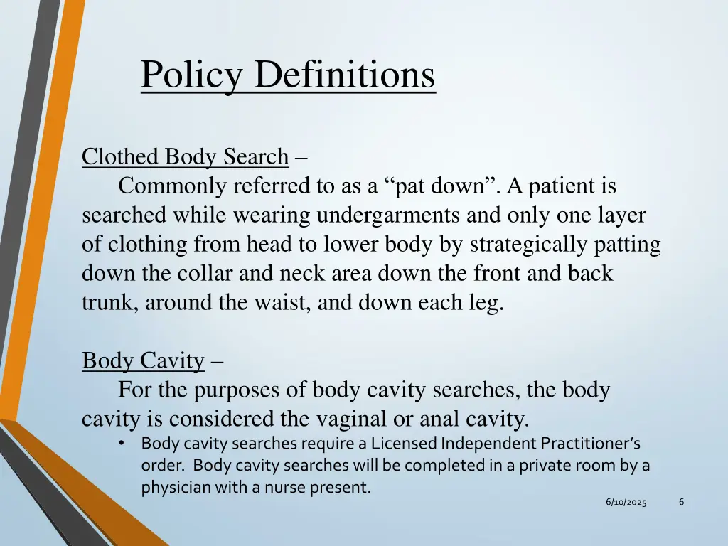 policy definitions 1
