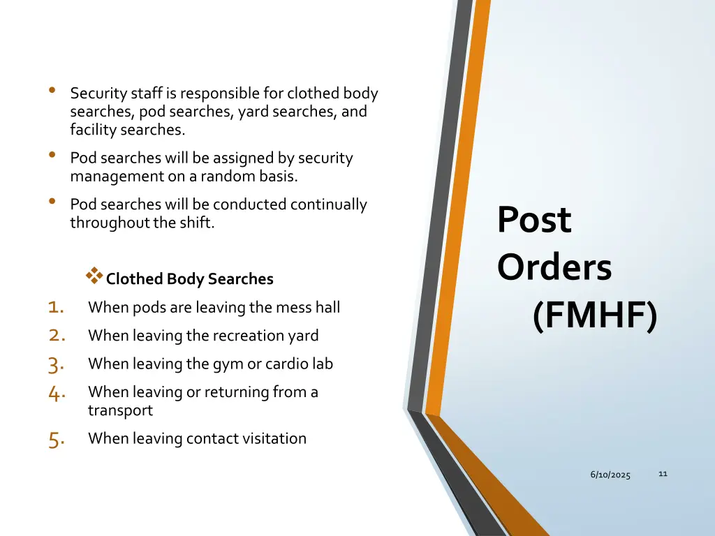security staff is responsible for clothed body