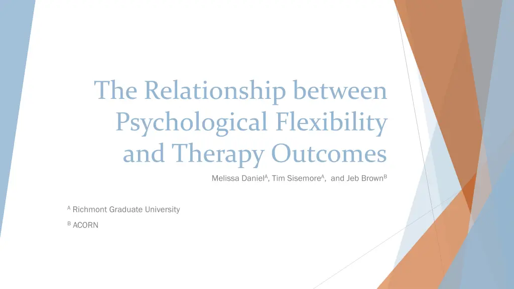 the relationship between psychological