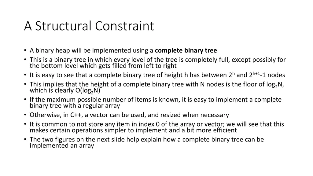 a structural constraint