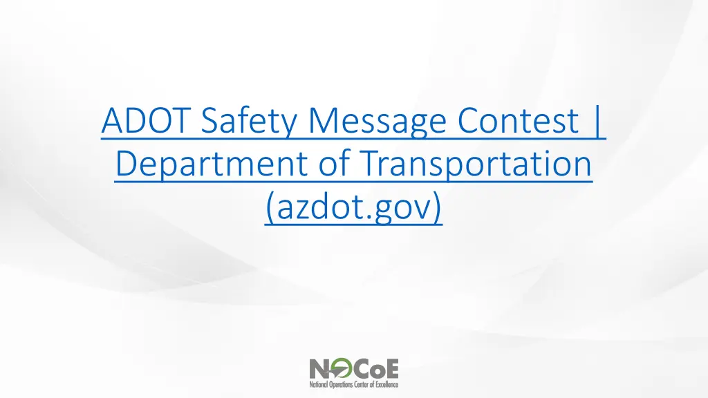 adot safety message contest department