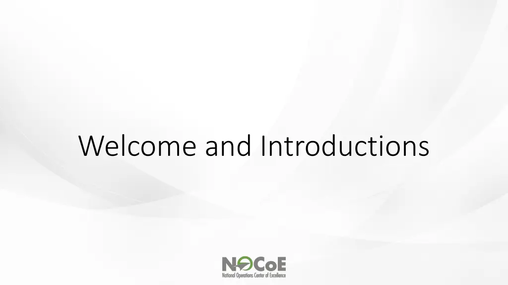 welcome and introductions