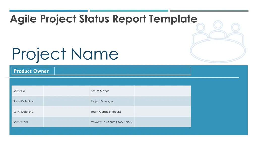 agile project status report template