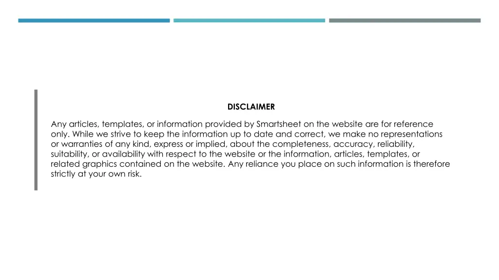 disclaimer